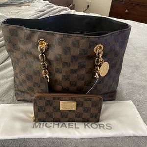 Large MK Handbag and Matching Wallet